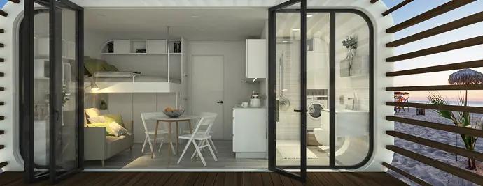 Modern modular home interior